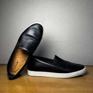 Birdies The Swift Slip On Sneakers Black Leather Flats 8
